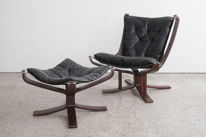 Mid Century Chair & Ottoman