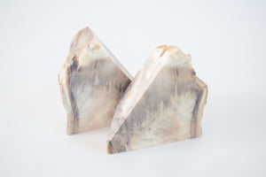 Raw Marble Bookends