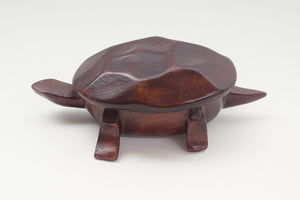 Carved Wood Turtle Catchall