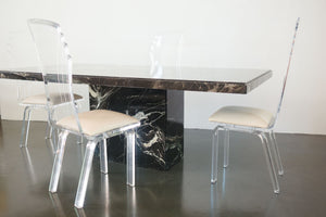 Deco Lucite Dining Chairs