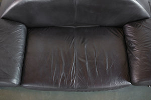 Post Modern Italian Leather Sofa