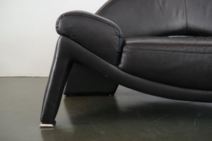 Post Modern Italian Leather Sofa