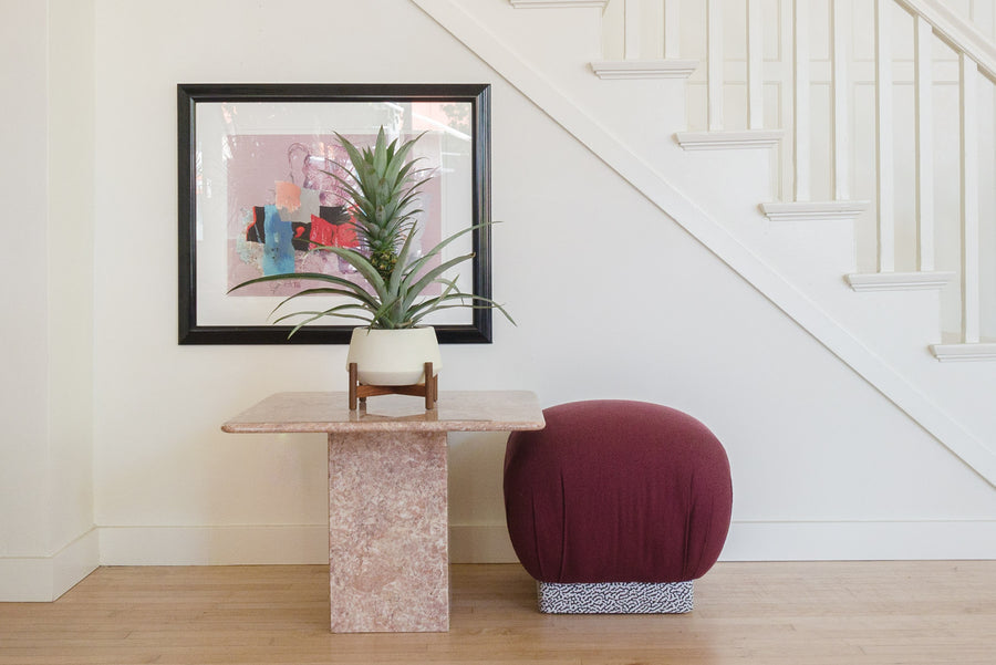 Pink Marble Side Table