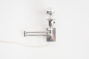 Lucite Swing Arm Sconce