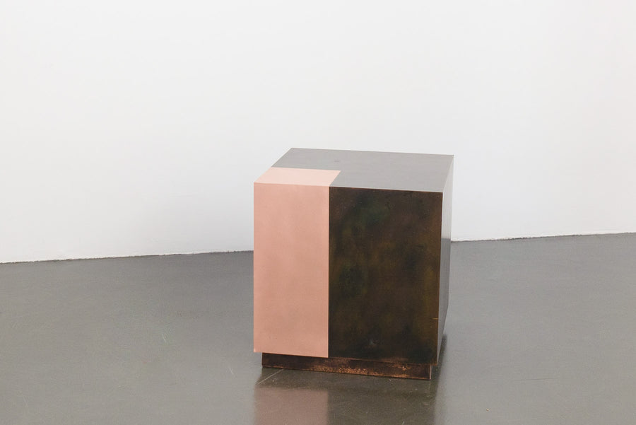 Mod Copper Cube Side Table