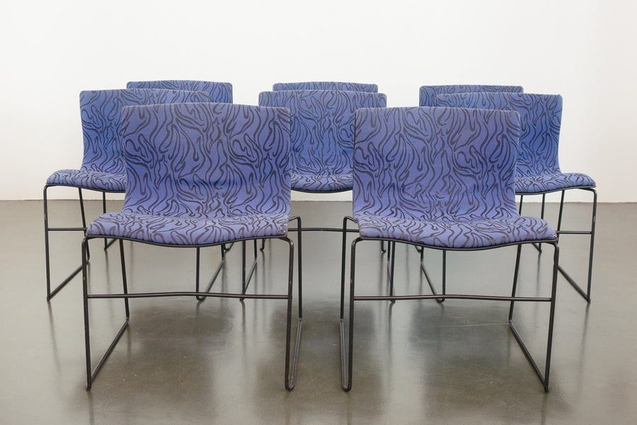 Set of 8 Vignelli Knoll Chairs