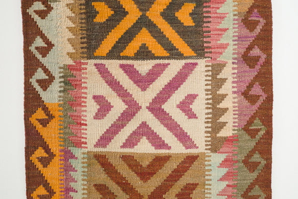 2x3.5 Turkish Kilim Rug  TATLI - Homestead Seattle