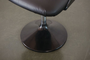 Daystrom Smoked Lucite Swivel Chair