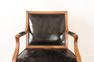 Leather Captain's Arm Chairs