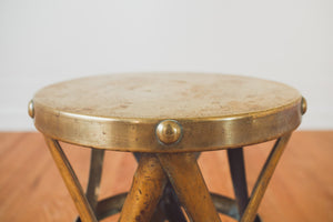 Brass Drum Table