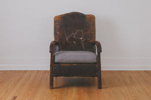 HS Collection Leather Club Chair