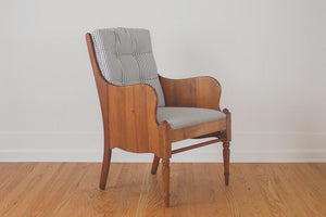 Vintage Ticking Stripe Chair
