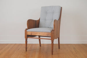 Vintage Ticking Stripe Chair