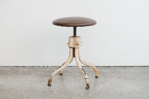 Leather Drafting Stool