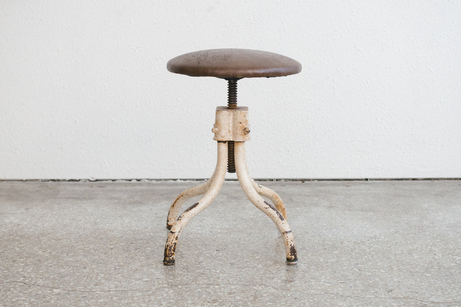 Leather Drafting Stool