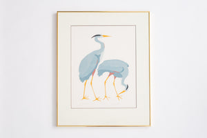 Great Blue Herons Print