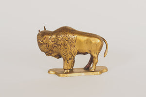 Vintage Brass Bison