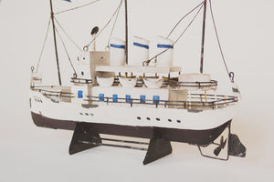 Vintage Tin Model Ship