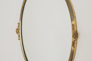 Vintage Brass Framed Mirror