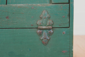 Green Painted Storage Table