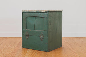 Green Painted Storage Table