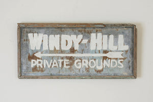 Vintage Camp Grounds Sign