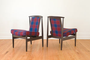 MCM Plaid Dux Chairs
