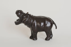 Vintage Leather Hippopotamus