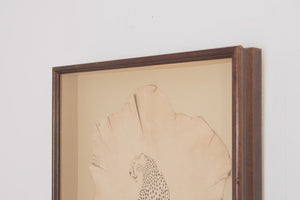 Vintage Leather Cheetah Art