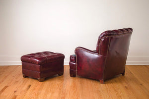 Leather & Pendleton Club Chair
