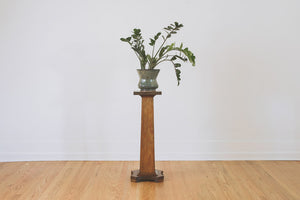 Vintage Oak Plant Stand