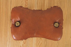 Vintage Leather Saddle Stool