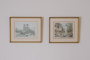 French Watercolor Prints