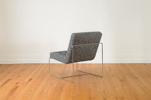 Chrome & Chevron Wool Chair