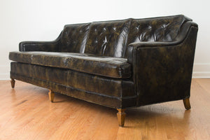 Drexel MCM Leather Sofa