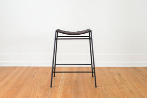 Swift & Monell Leather Stool