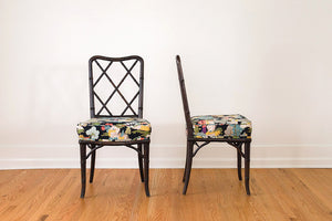 Chinoiserie Barkcloth Chairs