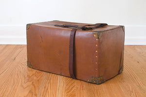 Leather Trunk Side Table