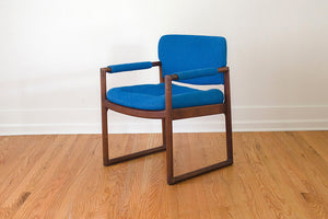 MCM Blue Arm Chair