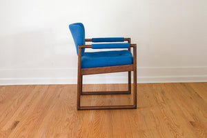 MCM Blue Arm Chair
