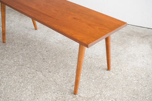 Mid Century Solid Wood Bench