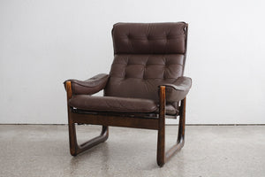 Mid Century Leather Chairs