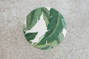 Mid Century Palm Leaf Stool