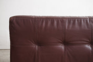 Mod Leather Chaise Bench
