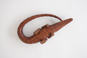 Carved Crocodile Figure