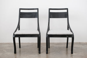 MC Black Lacquer Chairs