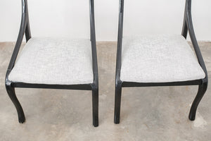 MC Black Lacquer Chairs