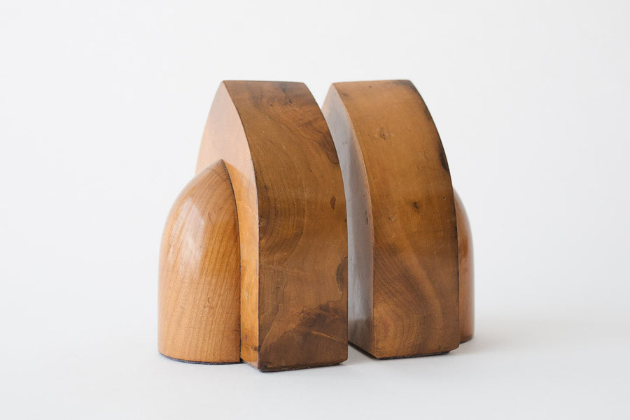 Wood Deco Bookends