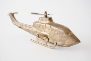 Solid Brass Helicopter