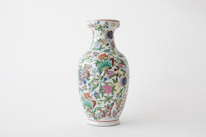 Chinese Floral Pottery Vase